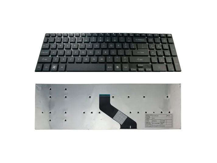 Клавиатура для ноутбука Acer Aspire 5755, 5830, E1-522, E5-511, V3-551, V3-571G, V3-731G, V3-771G черный, без рамки