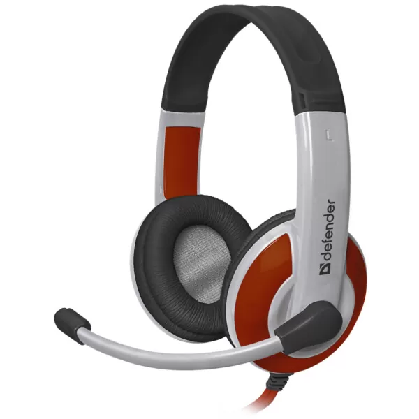 Наушники-гарнитура Defender Warhead G-120 (красный/белый)