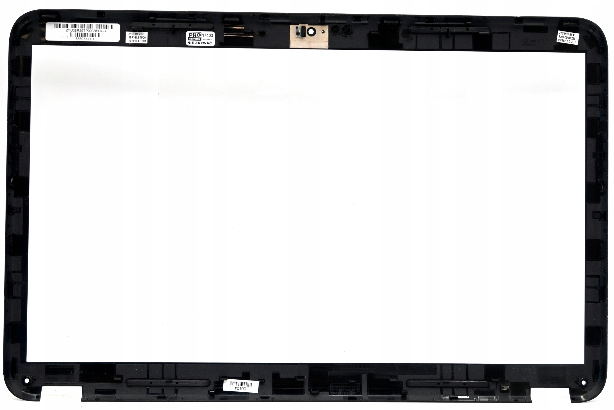 Рамка крышки матрицы для ноутбука HP G7-2000, G7-2100 (685073-001, 38R39LBTP00, ZYU38R39TP003)
