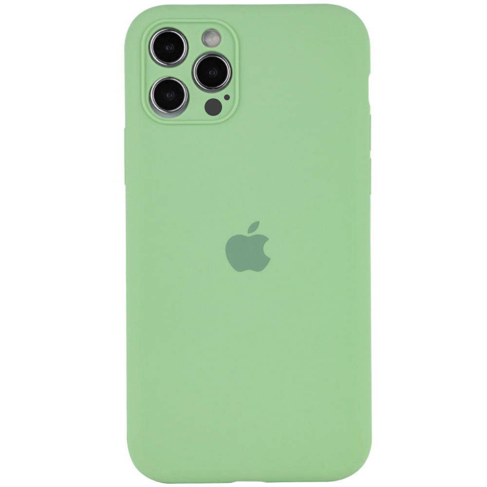 Силиконовый чехол Apple Full Camera Silicone Case для iPhone 14, мятный