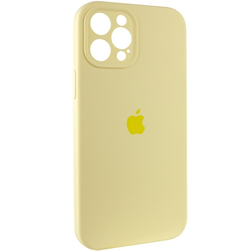 Силиконовый чехол Apple Full Camera Silicone Case для iPhone 12 Pro, молочный