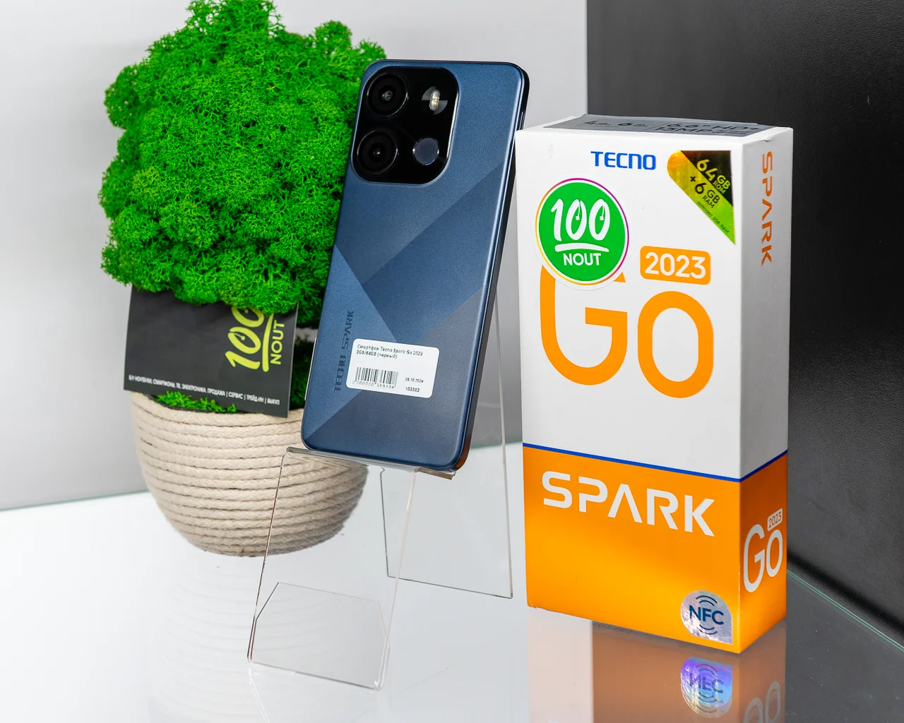 Смартфон Tecno Spark Go 2023 3GB/64GB (черный) б/у купить недорого в Минске - 100NOUT