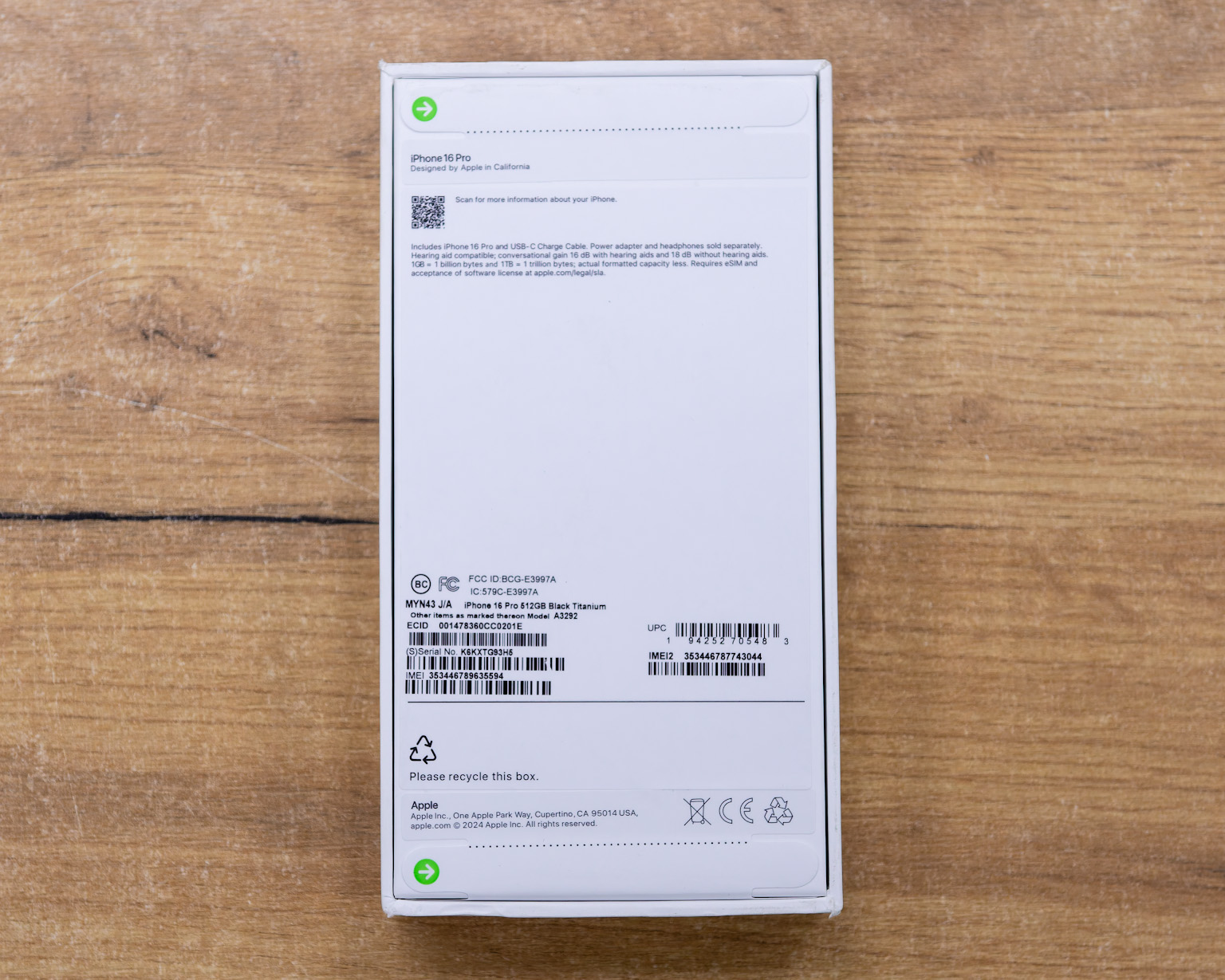 (новый. обмен.) Apple iPhone 16 Pro 512GB (черный титан)