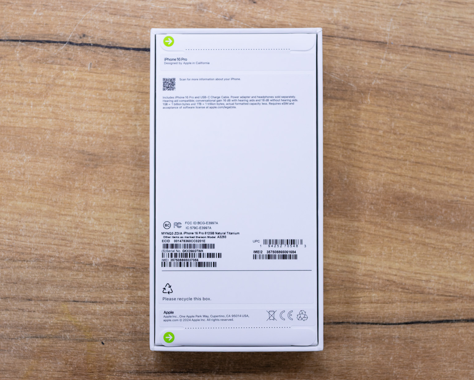 (новый. обмен.) Apple iPhone 16 Pro 512GB (натуральный титан)