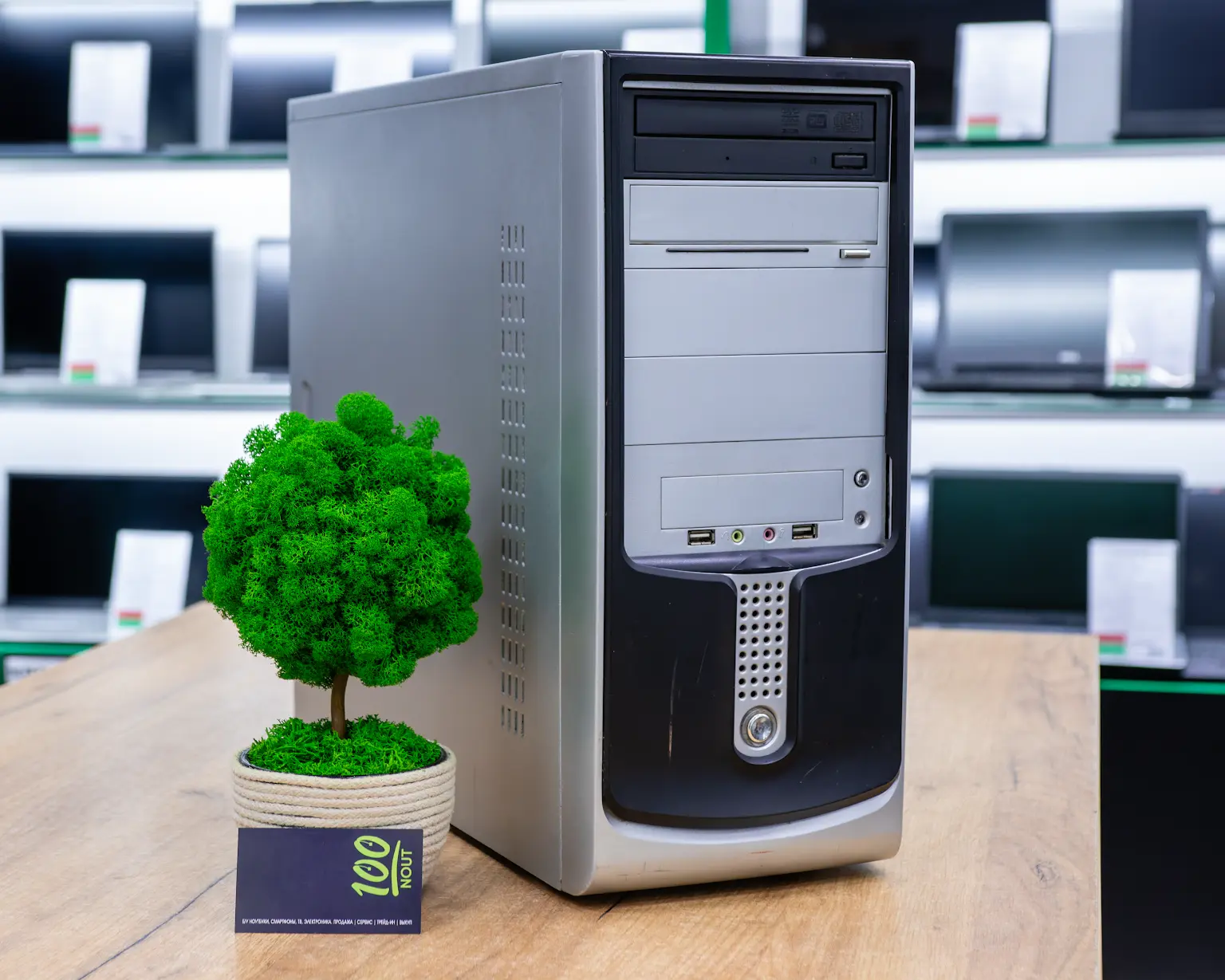 Компьютер (системный блок) (Athlon 64 X2 3800+, GeForce 210, ОЗУ 3GB, HDD 1000GB)