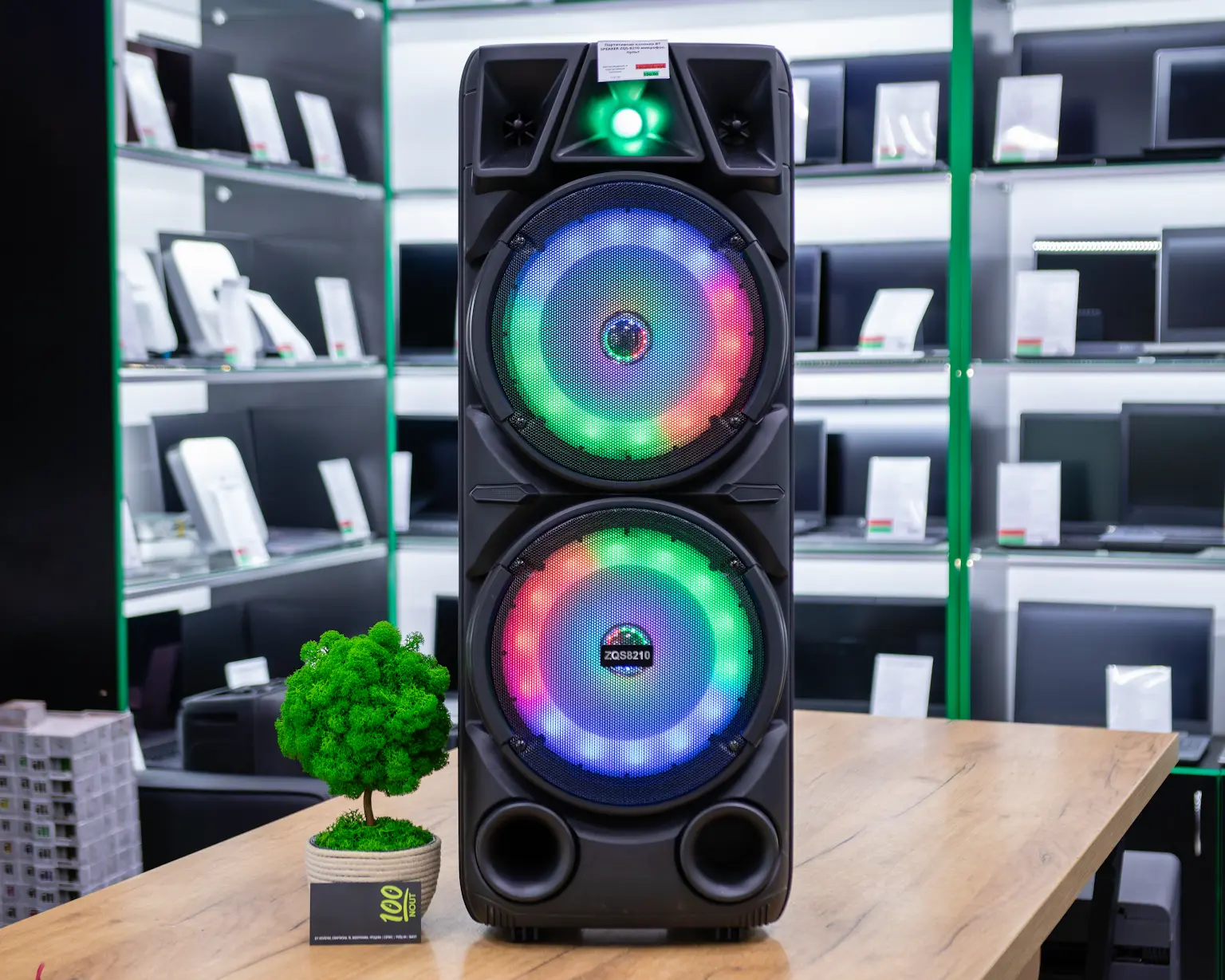 Портативная колонка BT SPEAKER ZQS-8210 микрофон, пульт