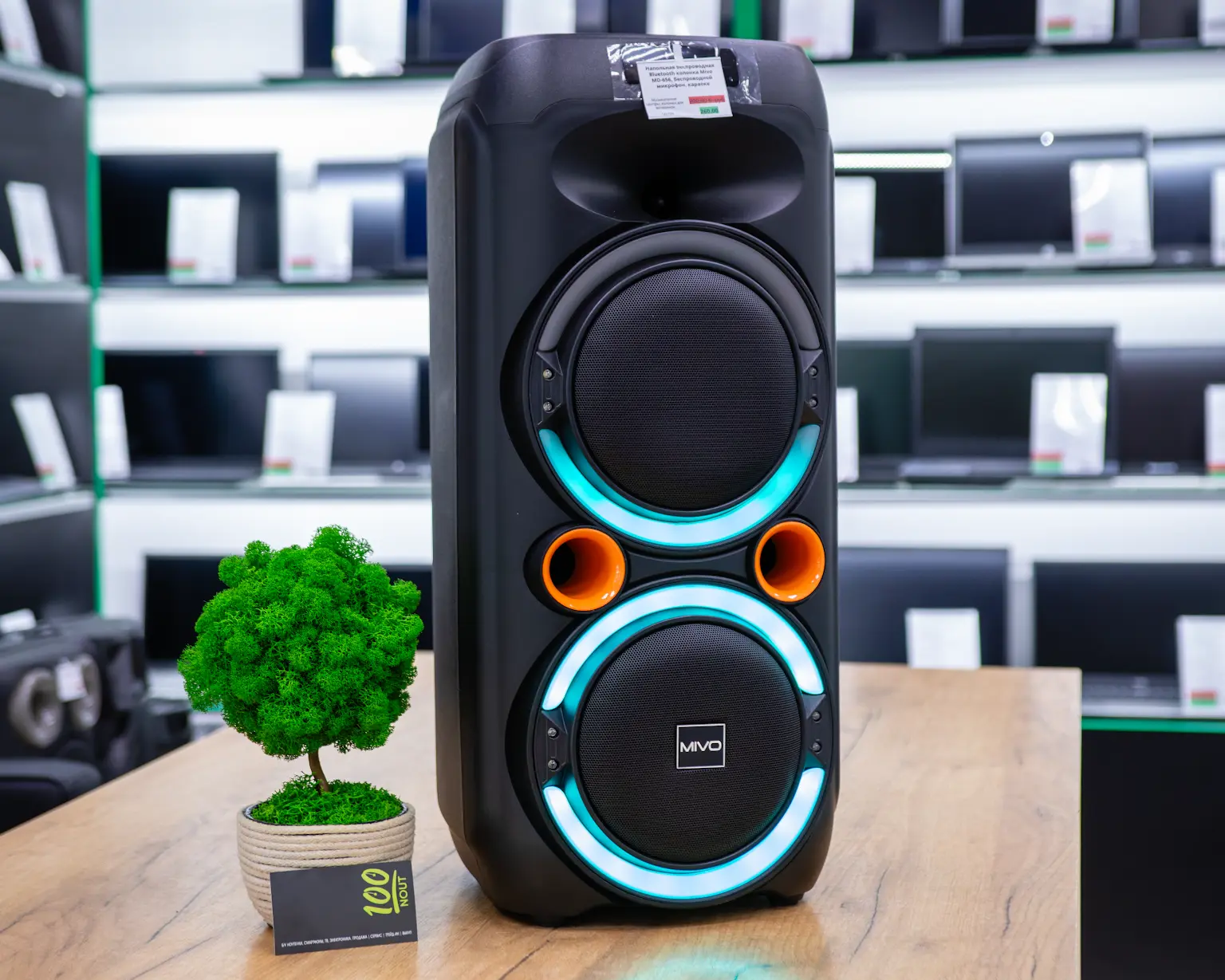 Напольная беспроводная Bluetooth колонка Mivo MD-656, беспроводной микрофон, караоке