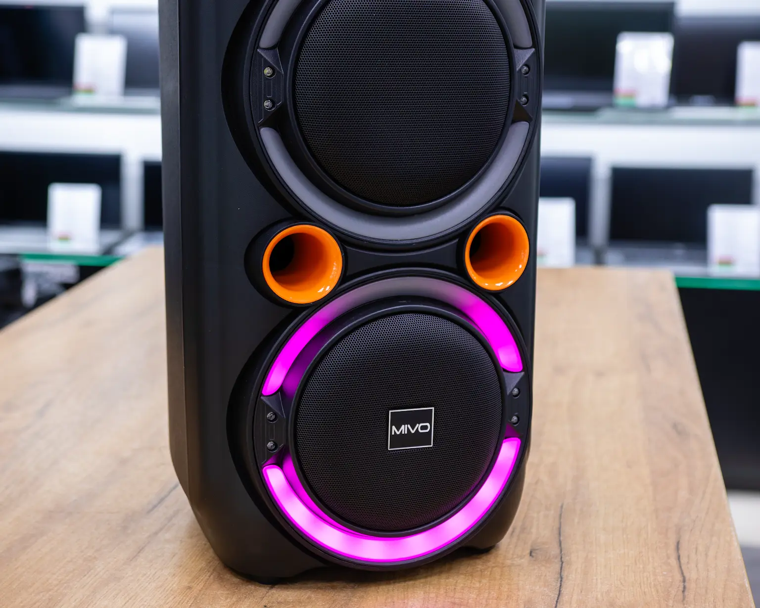 Напольная беспроводная Bluetooth колонка Mivo MD-656, беспроводной микрофон, караоке