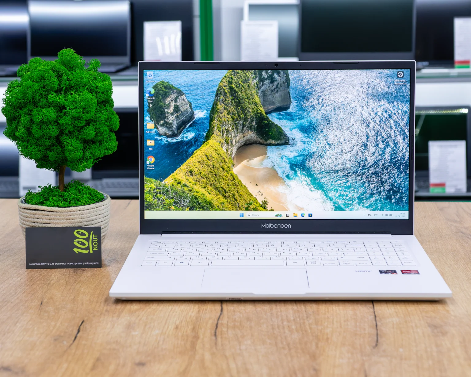 Ноутбук Maibenben M555 M5551SB0LSRE0 (FHD IPS/Ryzen 5 5500U/8GB/SSD 512GB)