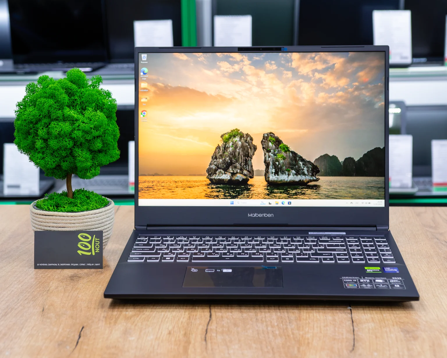 (новый.) Игровой ноутбук Maibenben X639 X639QSFQLBRE2 (240Hz/i9-13gen/RTX 4080 12GB/16GB/SSD 256GB)