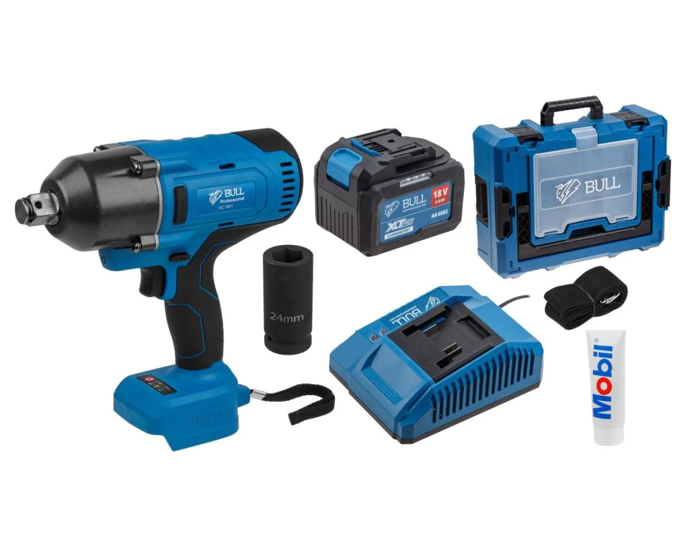 (новый.) Профессиональный гайковерт Bull SC 1801 Xcase XLTpro (1329885)