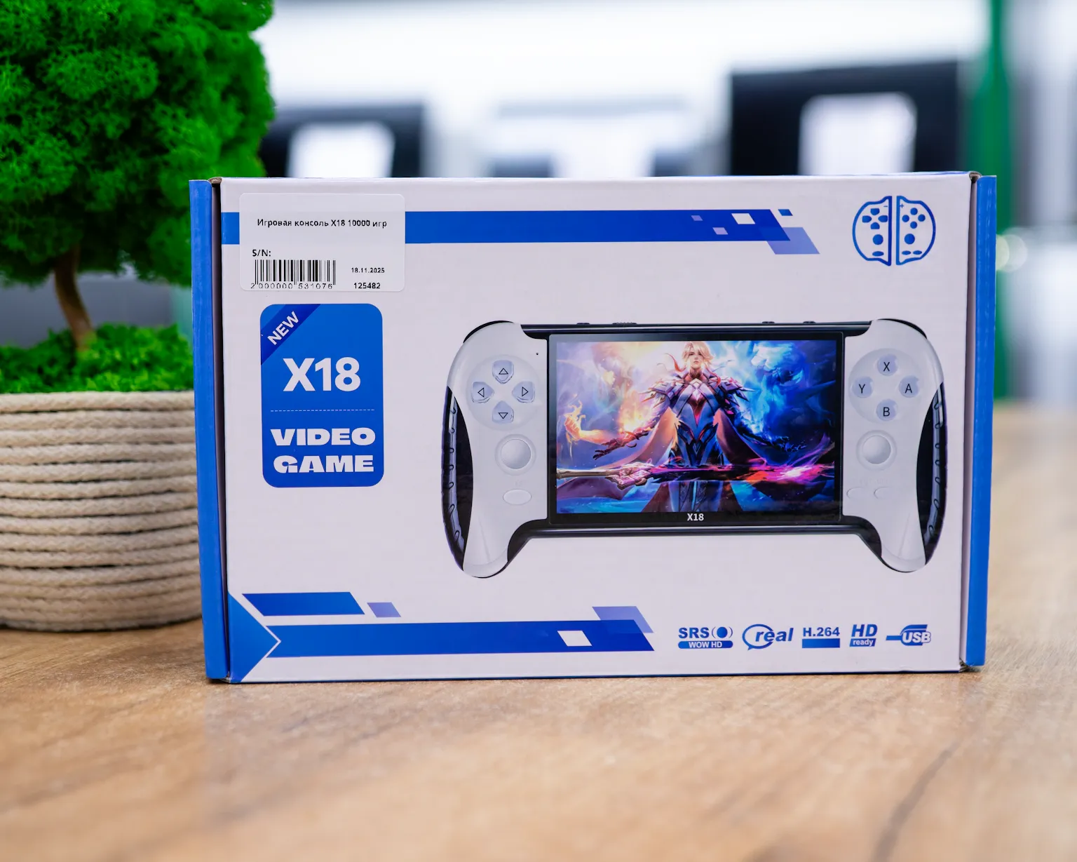 Игровая консоль портативная, игровая приставка X18 10000 игр