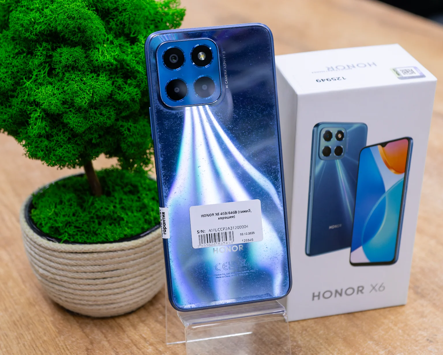 HONOR X6 4GB/64GB (синий, хорошее)