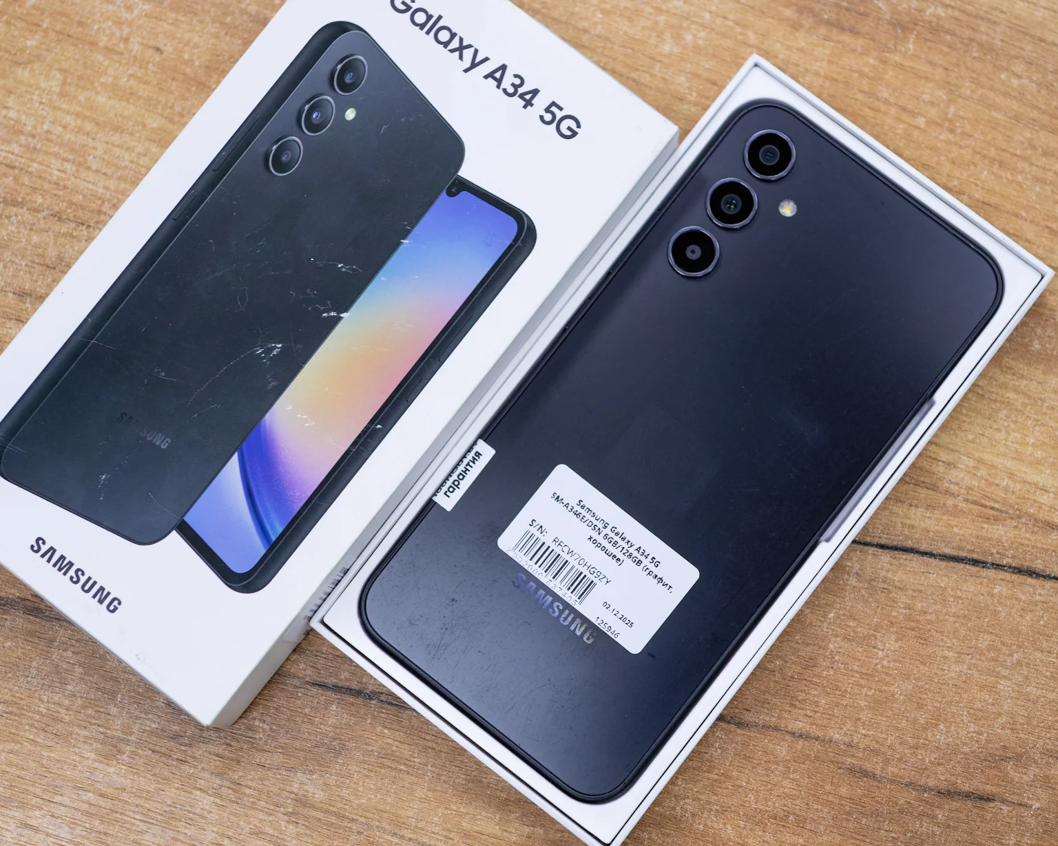 Samsung Galaxy A34 5G 6GB/128GB (графит, хорошее) SM-A346E/DSN