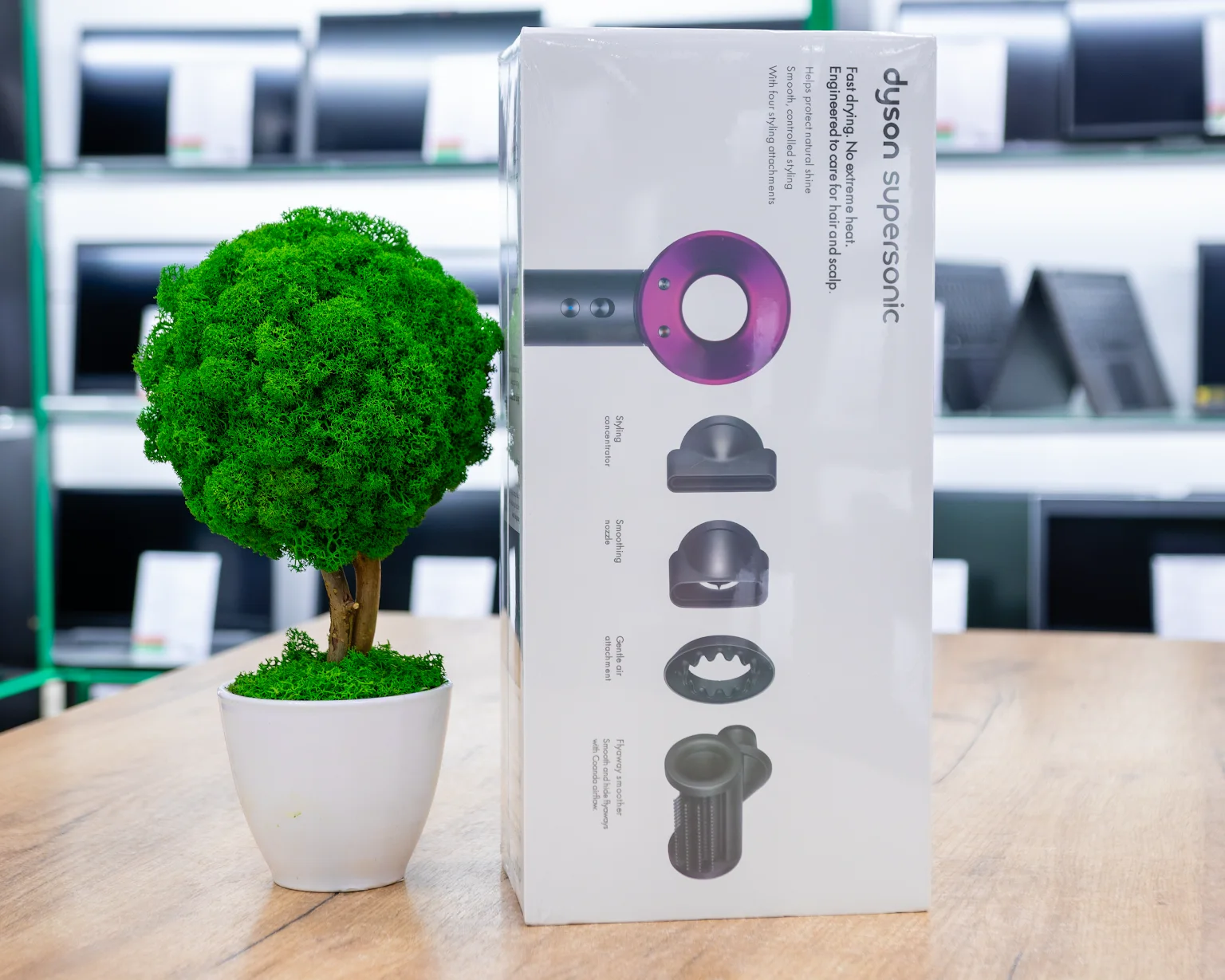 Фен Dyson HD15 Supersonic (никель/фуксия), люкс аналог