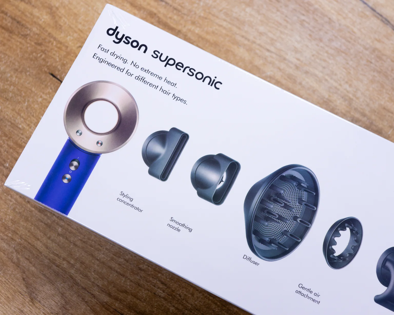 Фен Dyson HD08 Supersonic (синий/розовое золото), люкс аналог