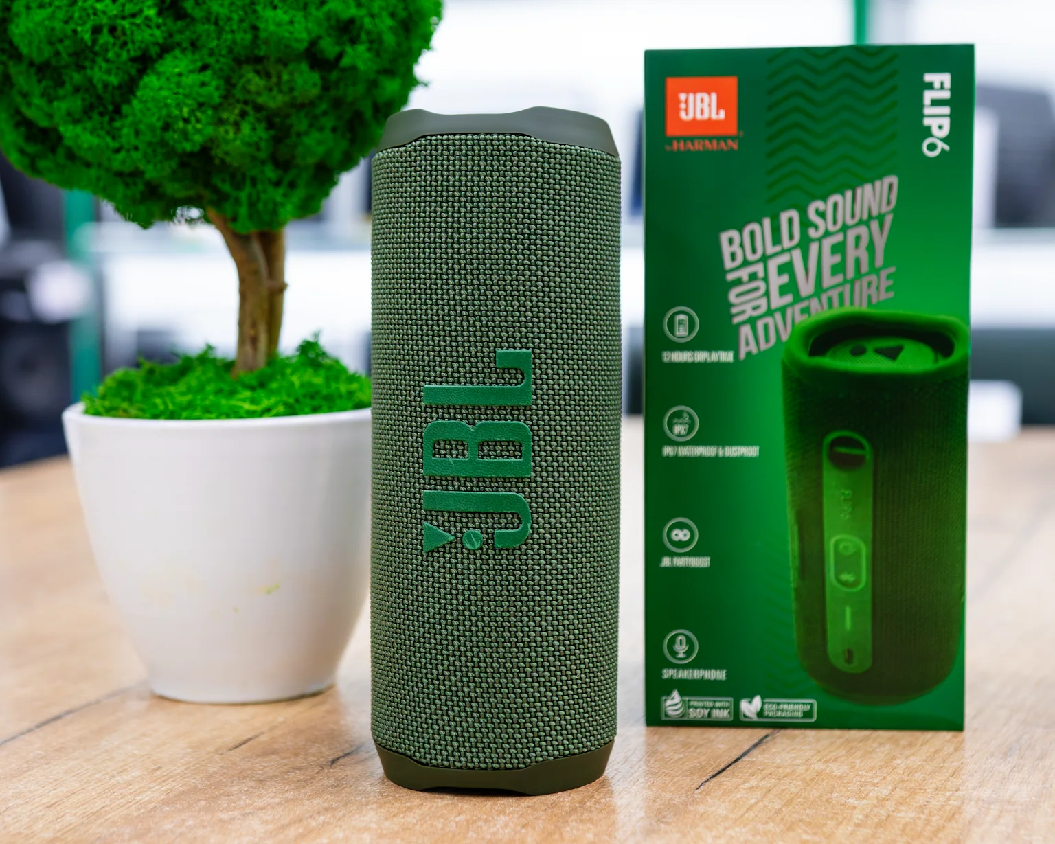 Беспроводная колонка JBL Flip 6 (зеленый), копия