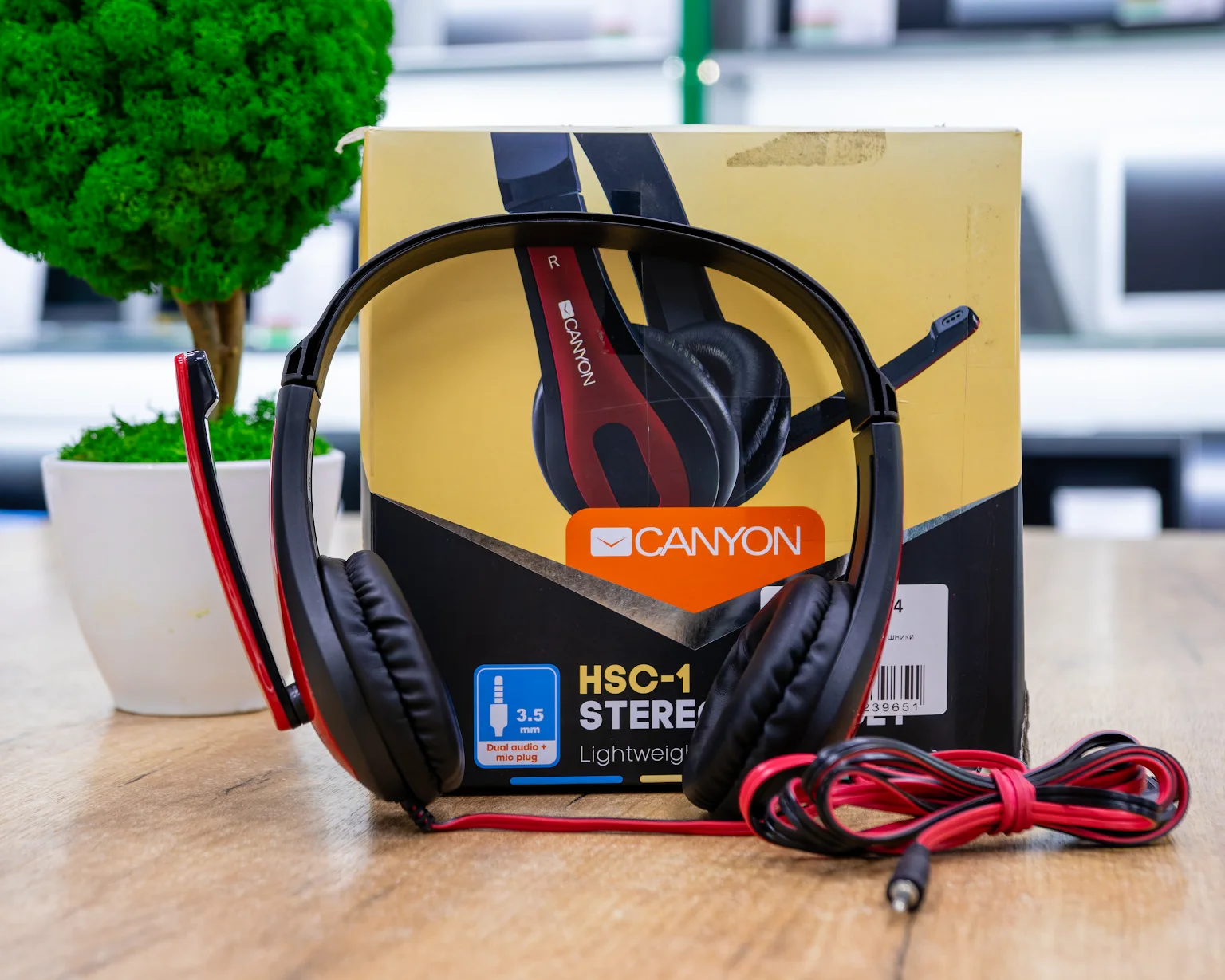 Игровые проводные наушники Canyon, б/у