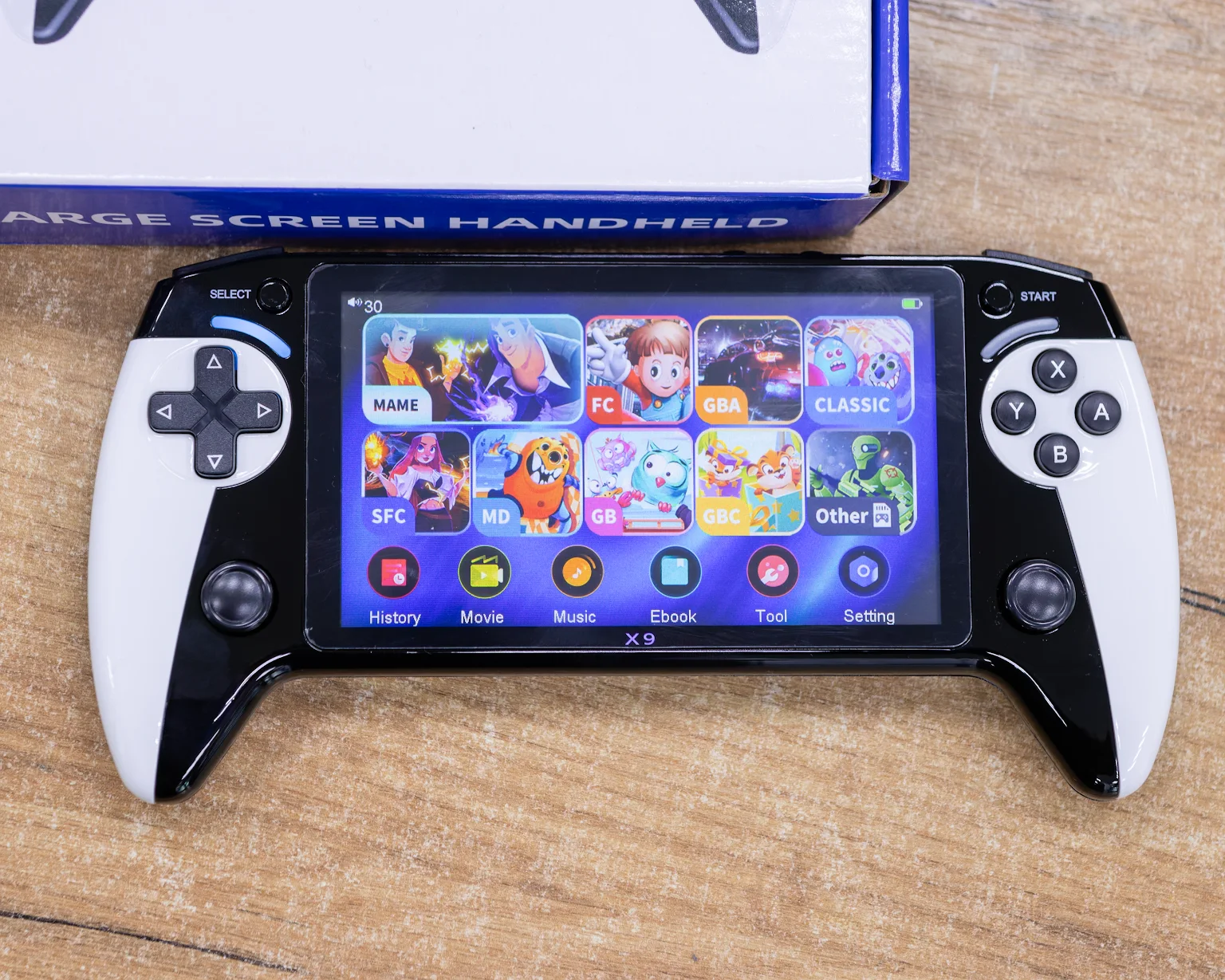 Портативная игровая консоль Black Hawk X9 4000+ игр