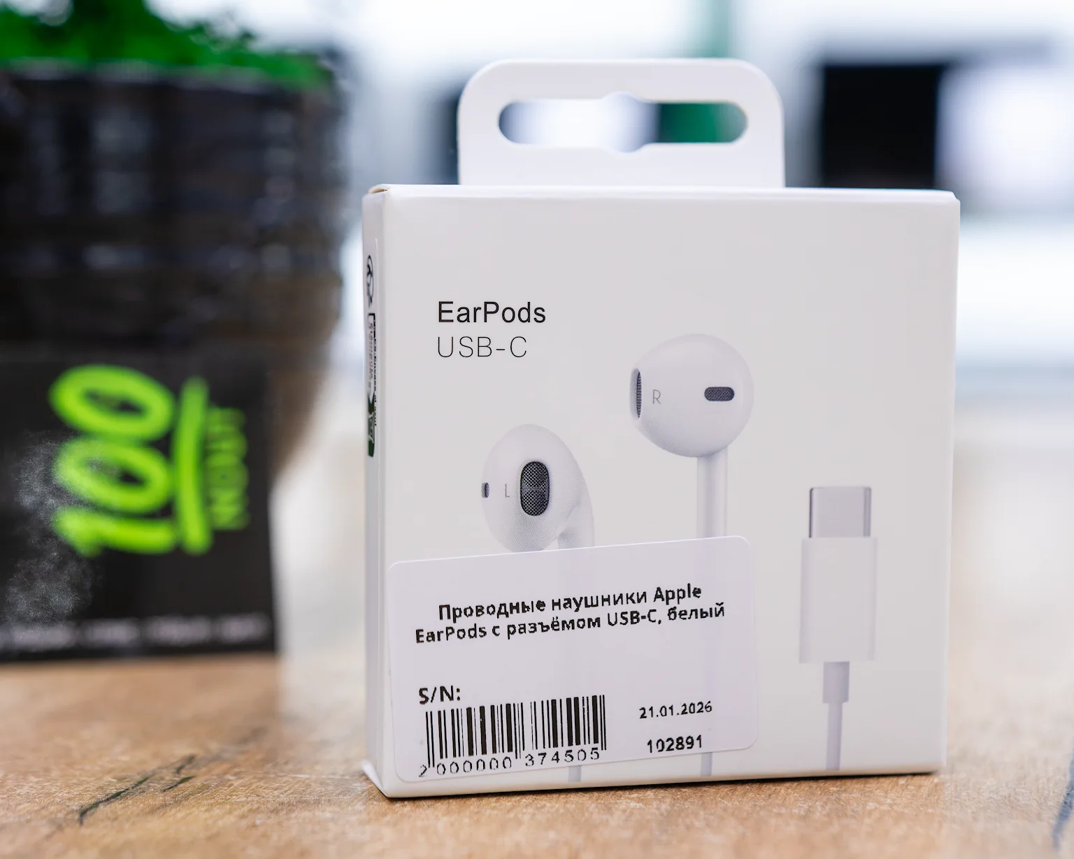 Проводные наушники Apple EarPods с разъёмом USB-C, белый, люкс копия