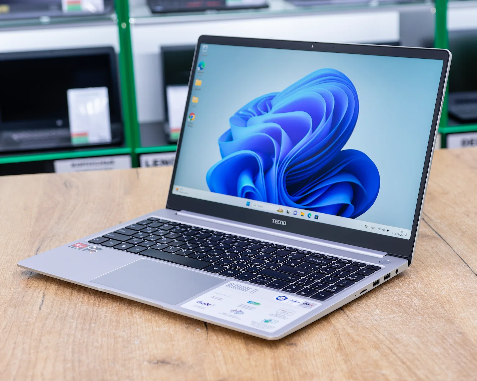 Ноутбук Tecno Megabook T1 (FHD IPS/Ryzen 5 5560U/16GB/SSD 512GB)