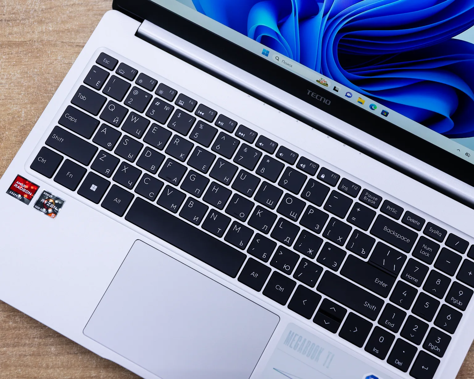 Ноутбук Tecno Megabook T1 (FHD IPS/Ryzen 5 5560U/16GB/SSD 512GB)