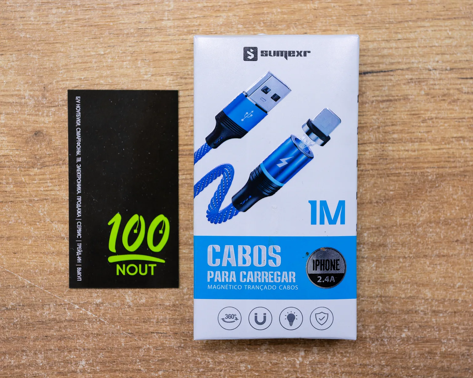 Кабель питания Sumexr для смартфона Apple iPhone 1m (магнитный коннектор)