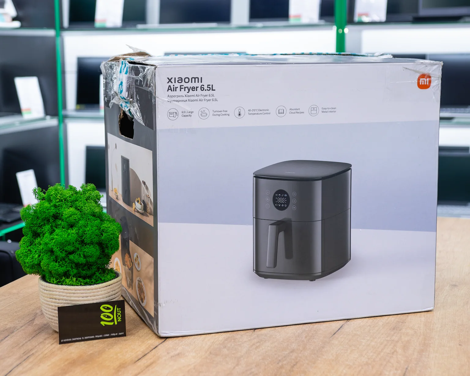 Аэрогриль (аэрофритюрница) Xiaomi Air Fryer 6.5L MAF-W6501 (черный, евровилка)