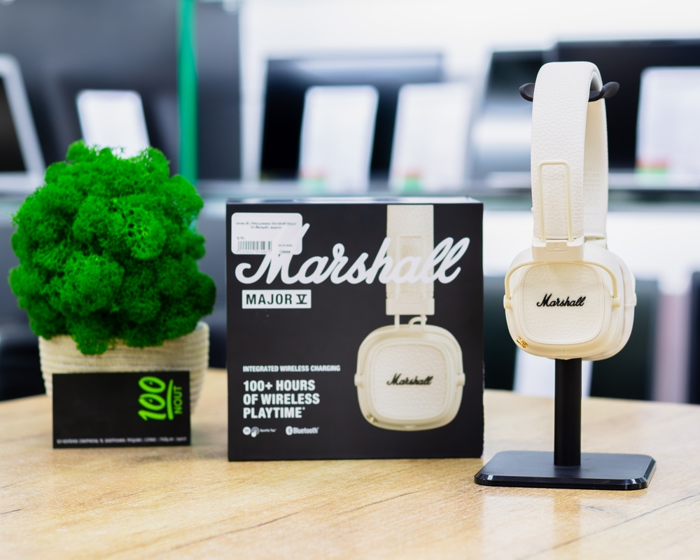 (новый.) Наушники Marshall Major V (белый), люкс копия