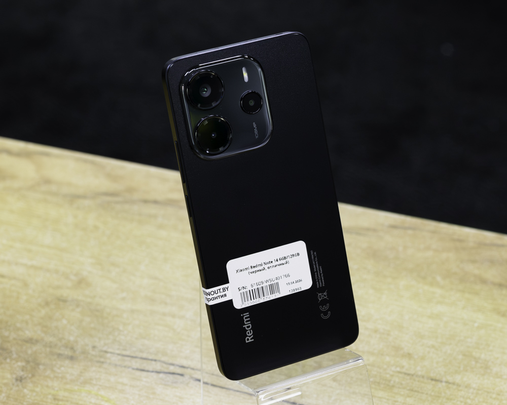 Xiaomi Redmi Note 14 6GB/128GB (черный, отличный)