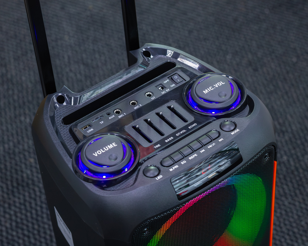 (новый.) Портативная колонка BT SPEAKER ZQS-8263, микрофон, пульт