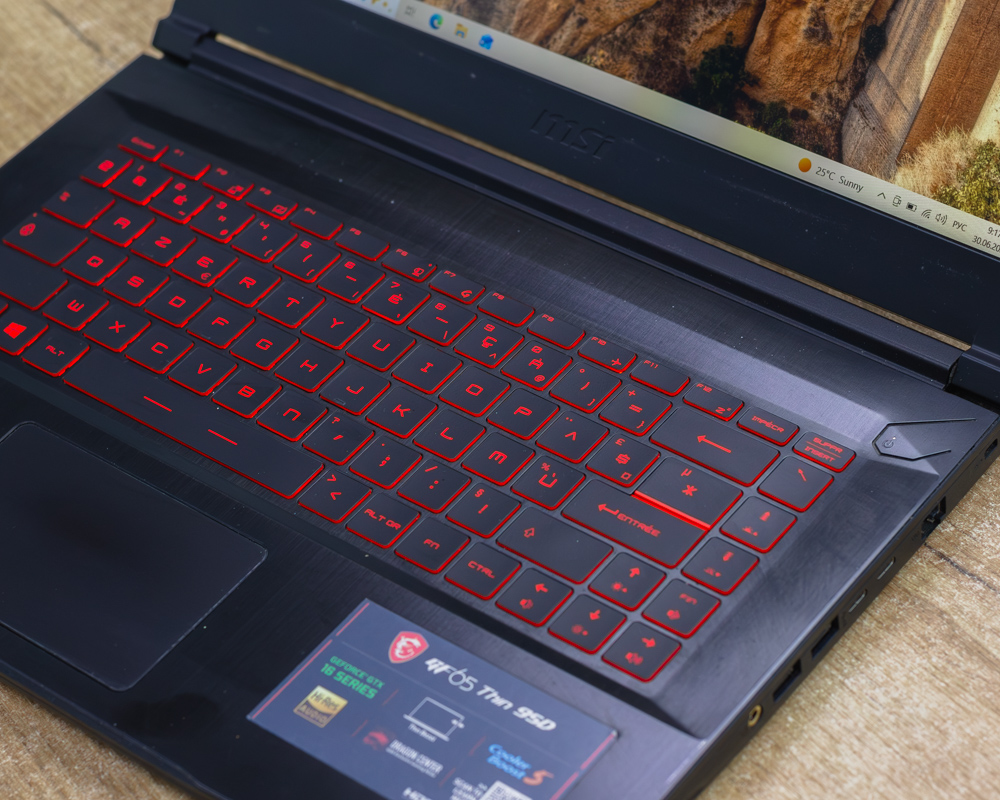 Игровой ноутбук MSI Thin GF65 9SD-224FR (120Hz/i5-9gen/GTX 1660 Ti 6GB/16GB/SSD 512GB)