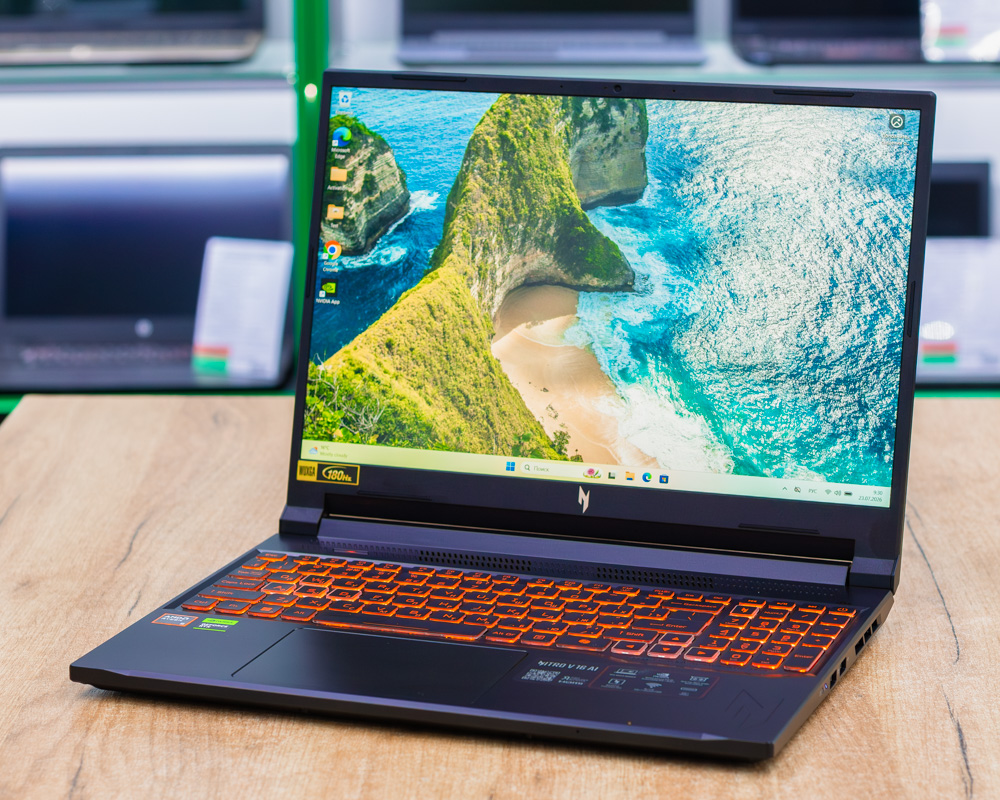 Игровой ноутбук Acer nitro V 15 AI (180Hz/Ryzen 5 240/RTX 5050 8GB/16GB/SSD 512GB)