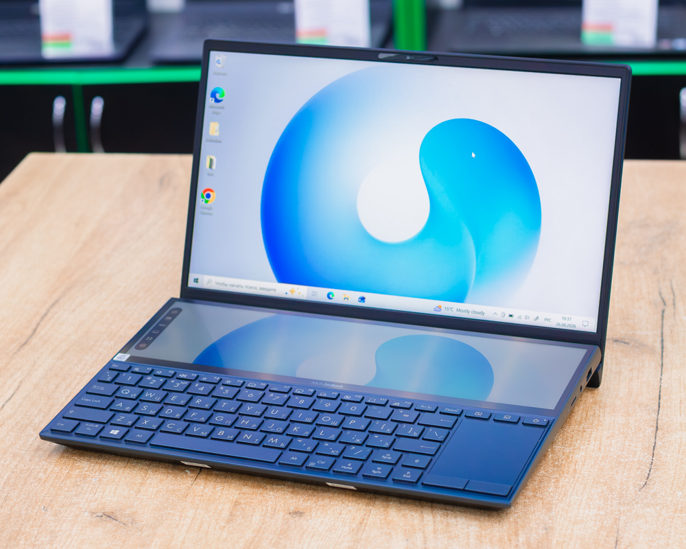 Ноутбук ASUS ZenBook Duo UX481FL-BM024TS (FHS IPS/i5-10gen/GeForce MX250 2GB/8GB/SSD 512GB)