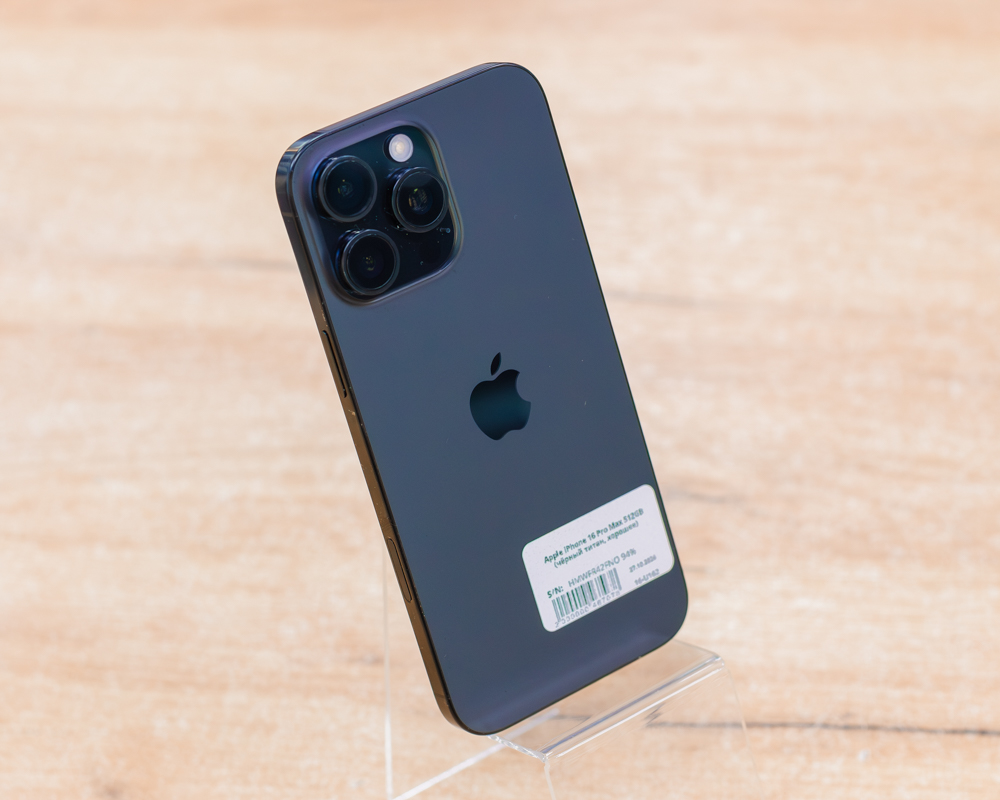 Apple iPhone 16 Pro Max 512GB (чёрный титан, хорошее)