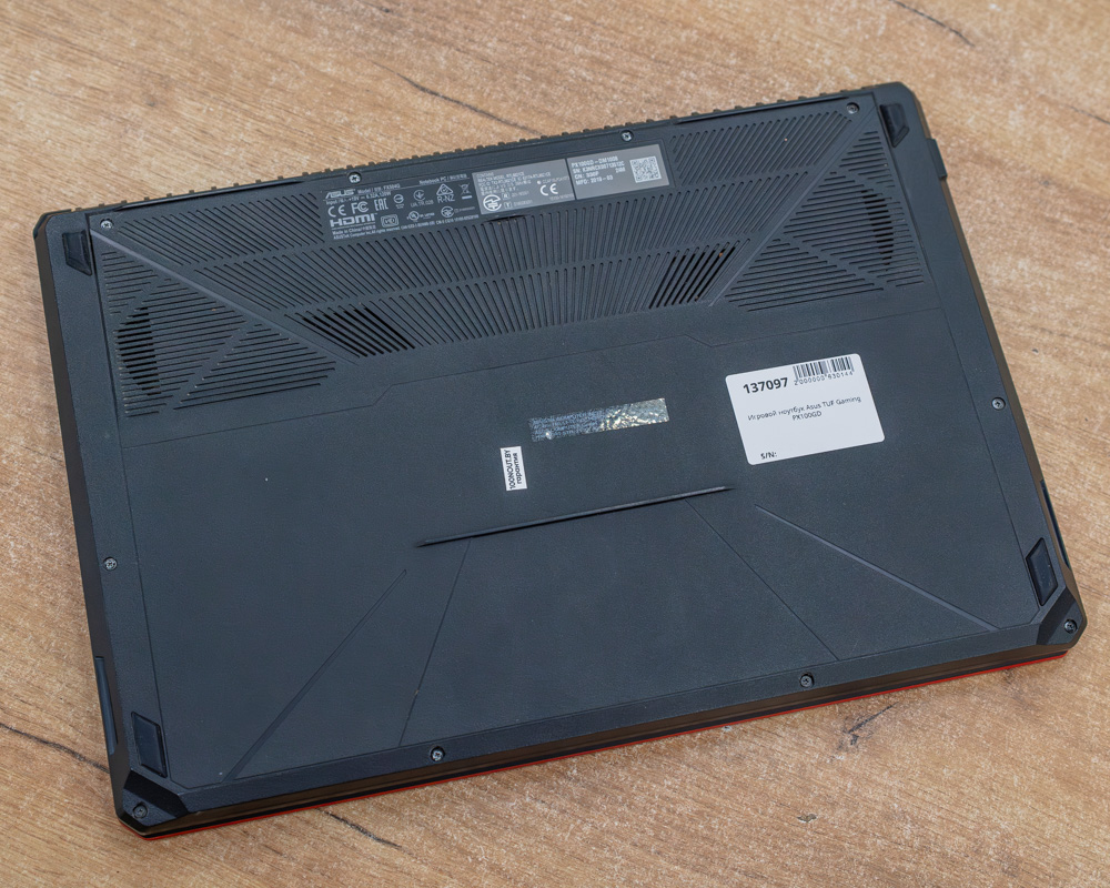 Игровой ноутбук Asus TUF Gaming PX100GD (FHD IPS/i5-8gen/GTX 1050 4GB/8GB/SSD+HDD 128+1000GB)
